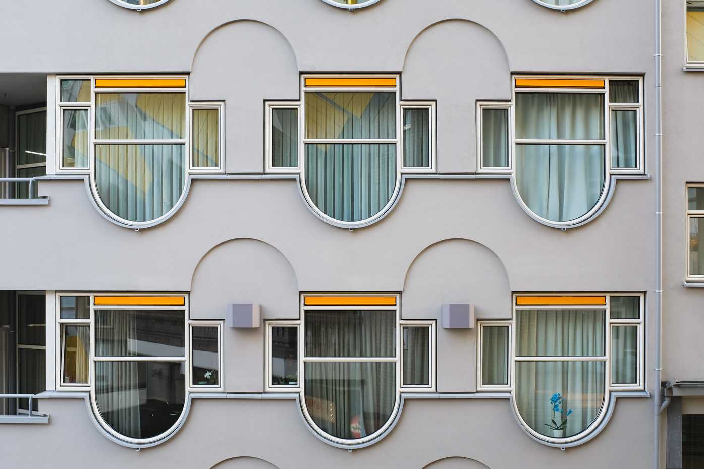 Quirky, rounded windows.
